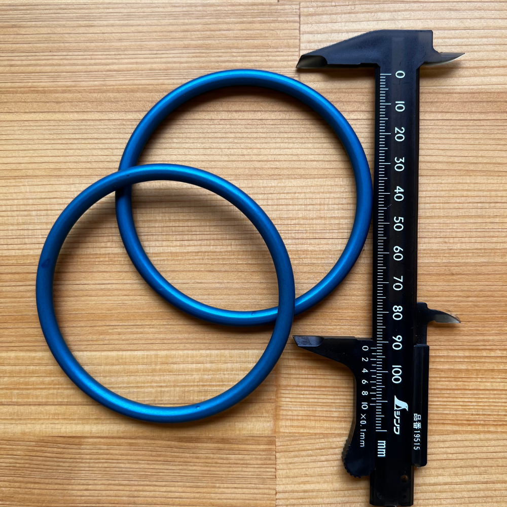 SlingRings ラージ・アルミニウム・リング / ブルー – 北極しろくま堂