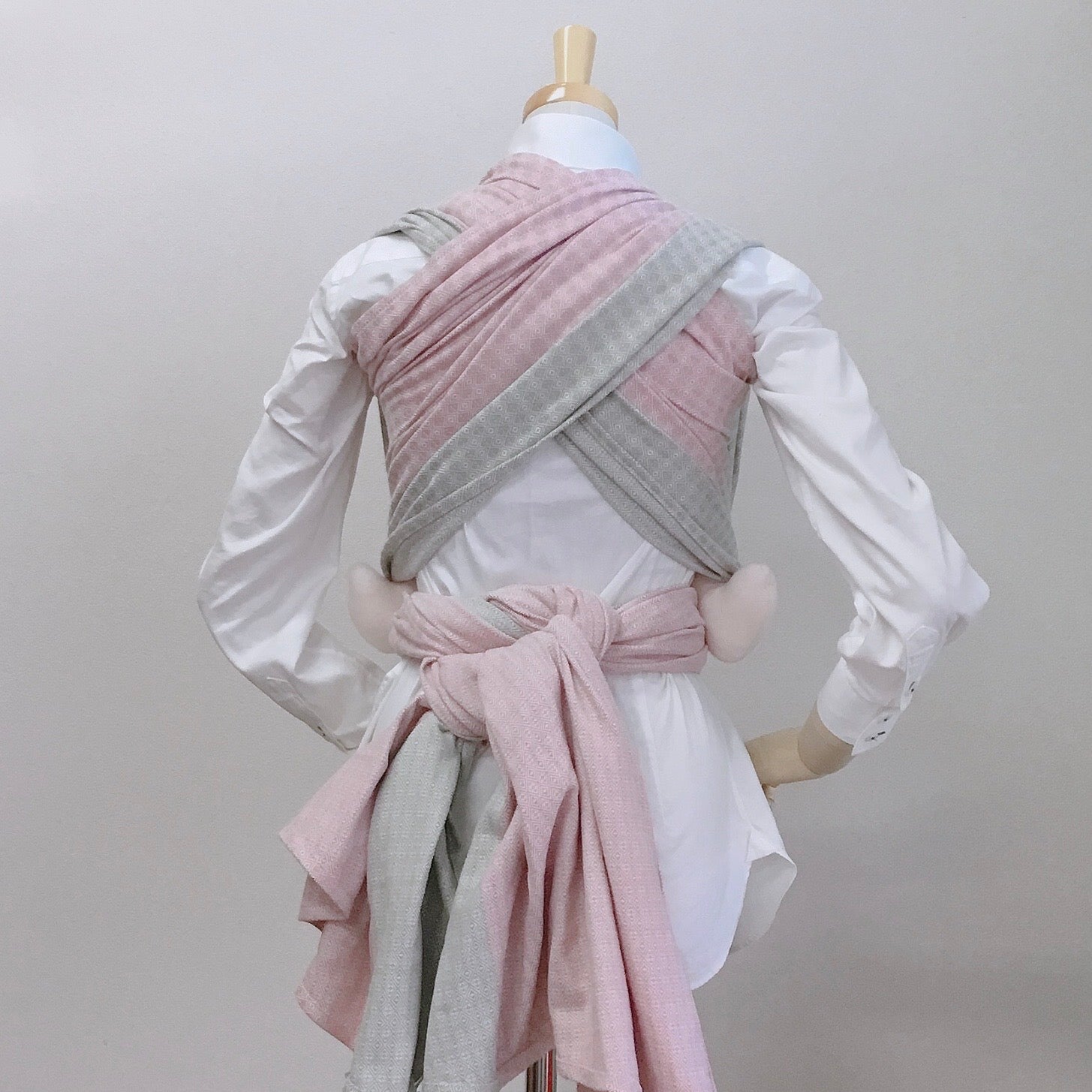 Wrap you？ ダイヤモンド織 Hishi もも×オリーブ | サイズ4 – 北極