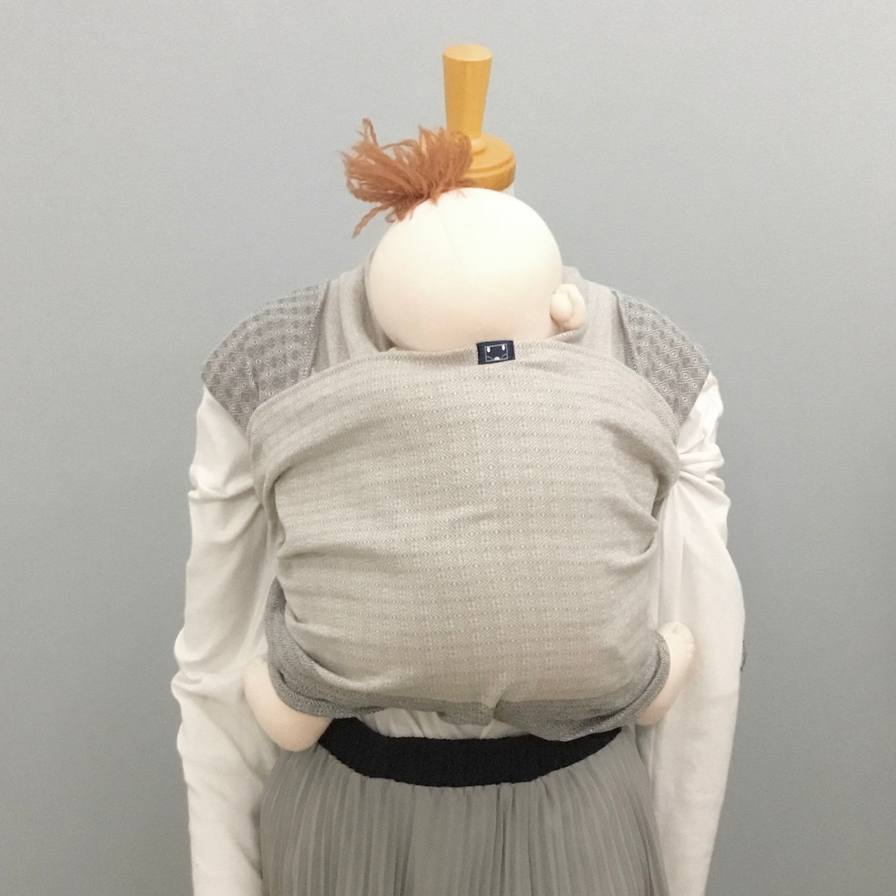 へこおび ダイヤモンド織 Hishi カフェオレ×チャコール（厚手） – 北極